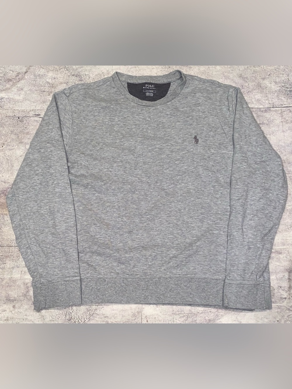 NWOT Polo Ralph Lauren Cotton Blend Long Sleeve Sweatshirt Crewneck Pony Logo L